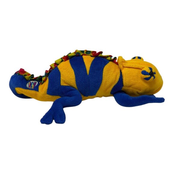 Ganz Webkinz CHAMELEON Yellow Blue 12 in Stuffed Animal Plush Toy NO CODE - Picture 4 of 9